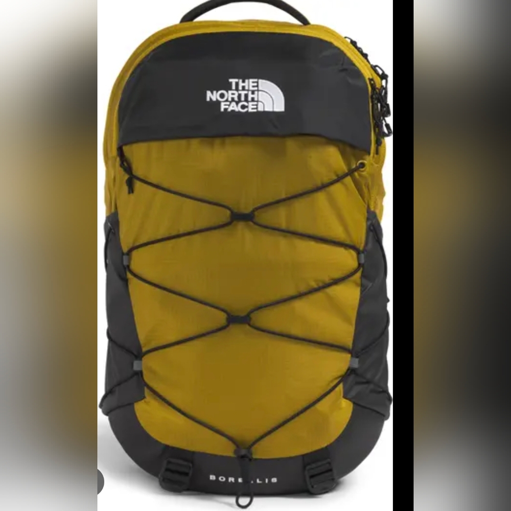 The North Face Borealis backpack in Summit Gold And Black